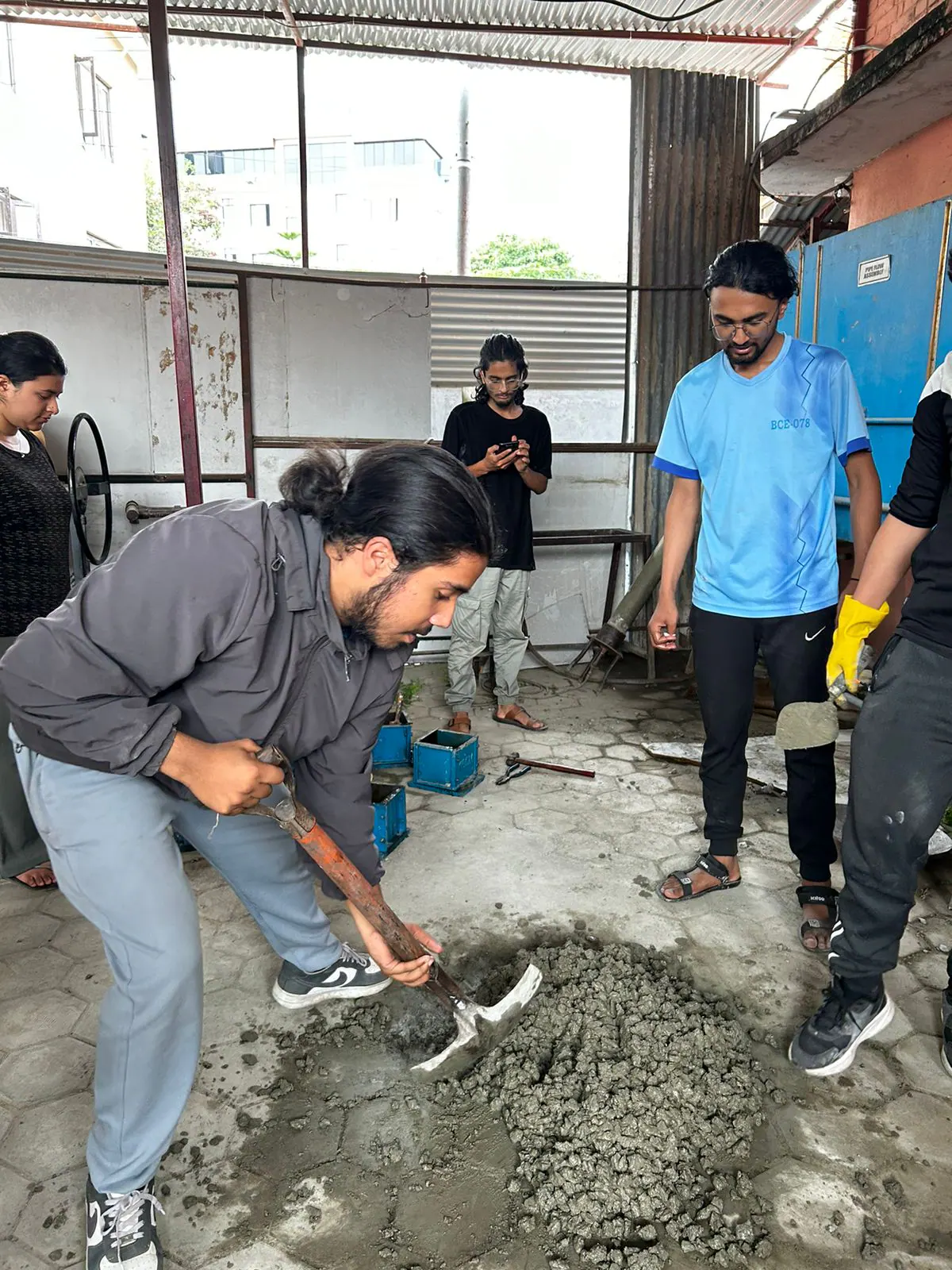 ICE students collaborating during a practical engineering session